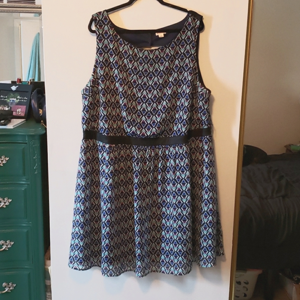 Geometric Print Dress